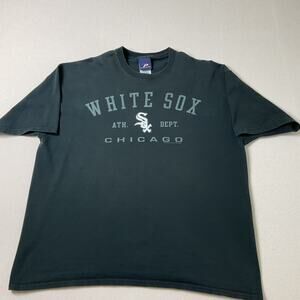 Pro Player Black White Sox Chicago Adult Size  XL Short Sleeve T-Shirt